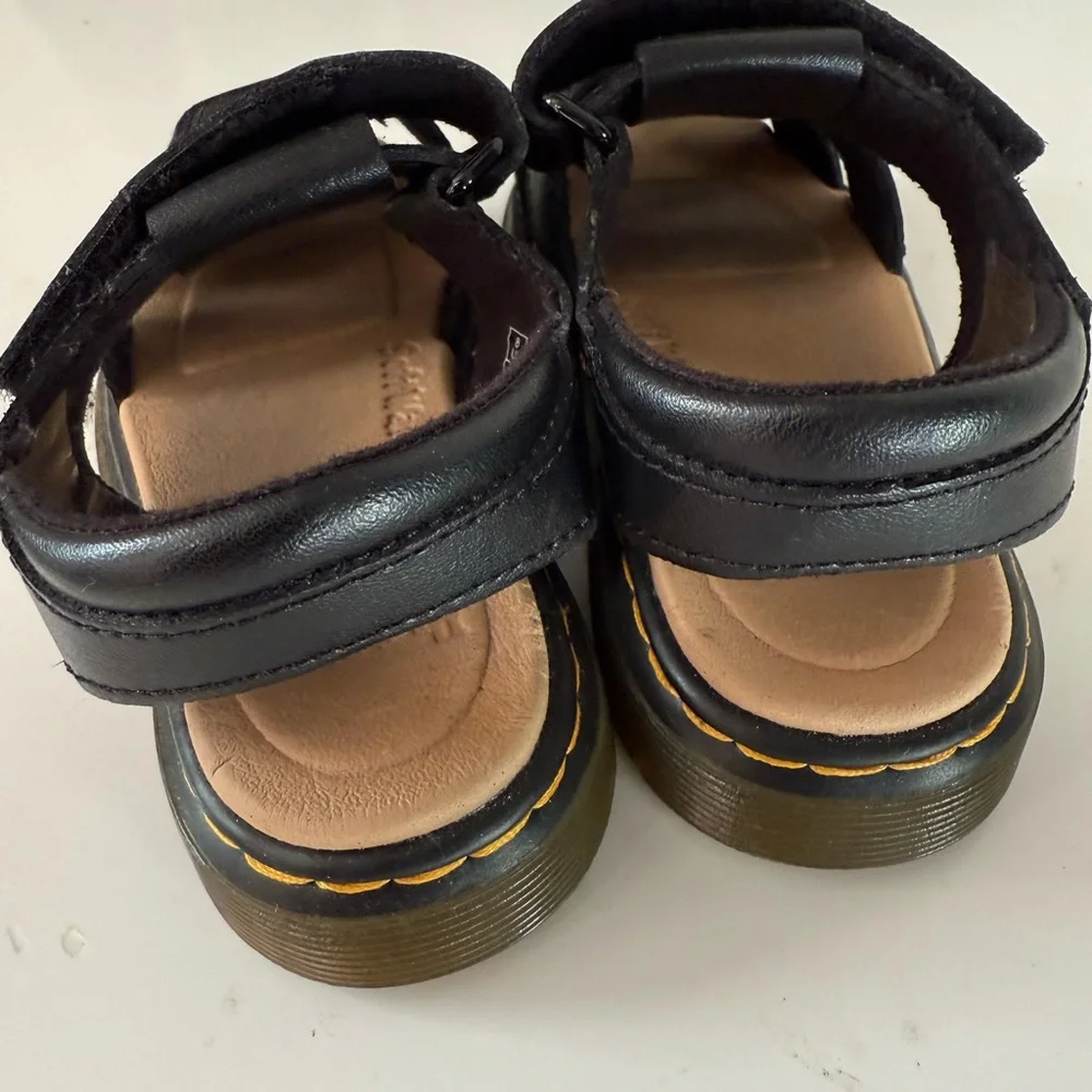Dr. Martens Kids Black Leather Sandals - Picture 4 of 6